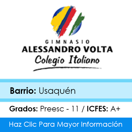 Colegio Alexandro Volta en la zona Norte de Bogotá, sector Usaquén